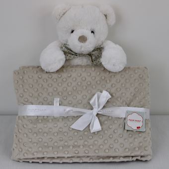 Plaide Nafnaf avec doudou 90*120