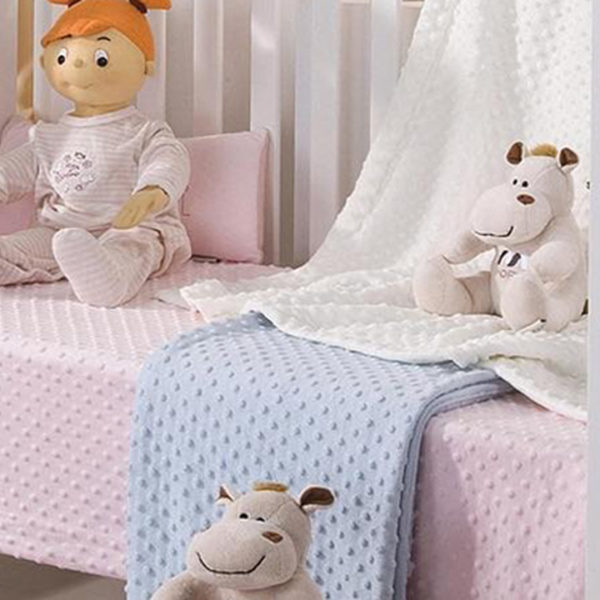 Plaide nafnaf à pois  90*120