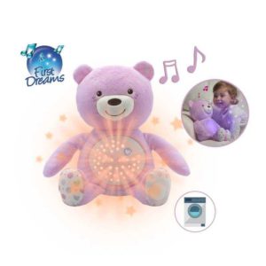 OURSON PROJECTEUR BABY BEAR ROSE FIRST DREAMS