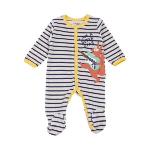 Dors bien velours rayé junior