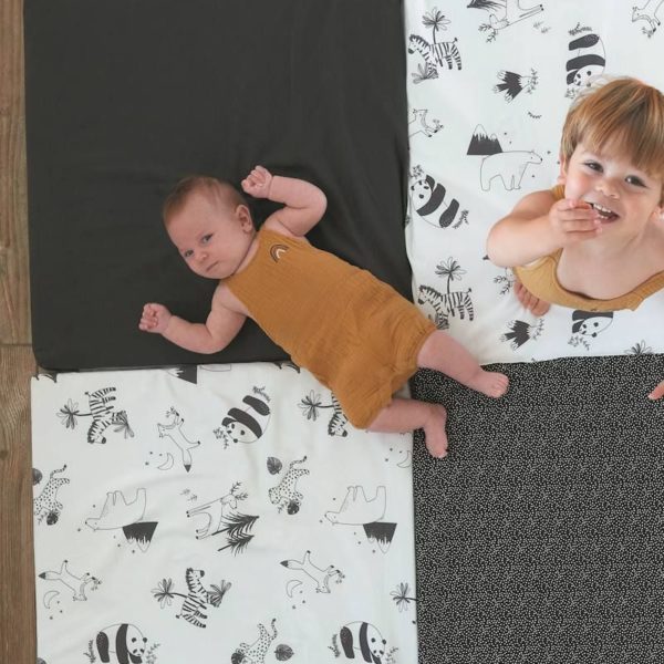 Tapis deveil noir et blanc Candide