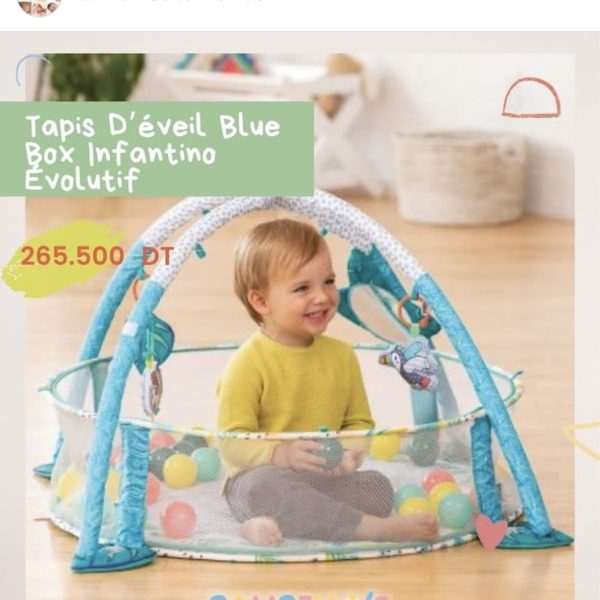 Tapis d'eveil  avec parc clôture et balle inclus