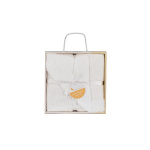 Couverture bébé nid d'abeille extra douce - Beige