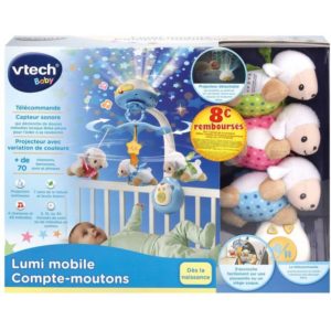 Lumi mobile Compte-moutons bleu