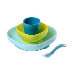 Coffret repas silicone Bleu