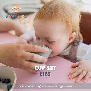 Cup set en silicone pink Glow