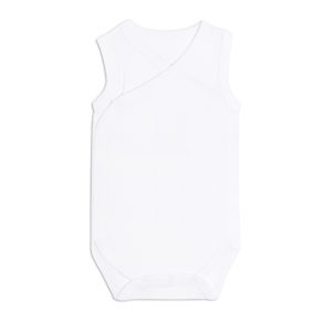 body croisé sans manche blanc basic Junior