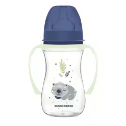 Canpol Biberon Col Large Polypropylène "bleu  240ml