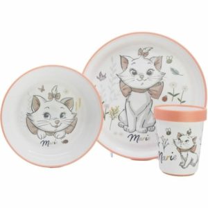 Coffret Repas - 3 Pièces Premium Gobelet - Bol - Grande Assiette - Anti-Dérapants - Léger - Pratique - +10 Mois -DISNEY Baby