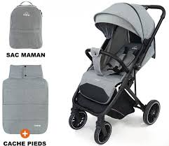 Poussette quotidiano réversible et compacte rouge – Prima