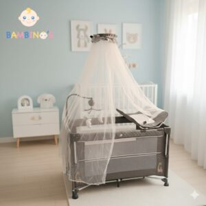 Parc lit avec matela de change