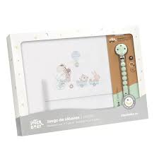 Parure de lit vert deau Interbaby