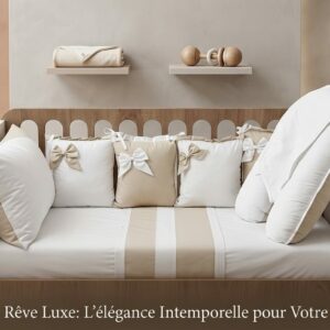 Parure de lit beige 60*120