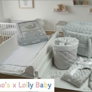 Grey Mood: Matela de change et carré de bain