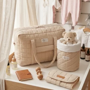 Sac à langer Maman  avec  panier  de rangement matelassé