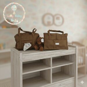 Sac à langer et panier à compartiments
