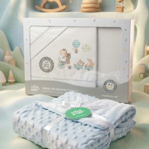 Plaide Vert d'eau 60*/120 Inter baby vert d'eau