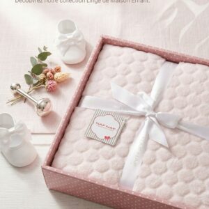 Plaide Moon rose poudré
