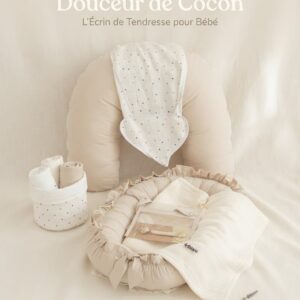 Réducteur de lit avec coussin d'allaitement BEIGE NUDE