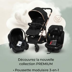 Siège auto maxi Cosi et poussette noir