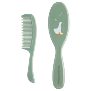 Brosse et peigne canpol vert d'eau