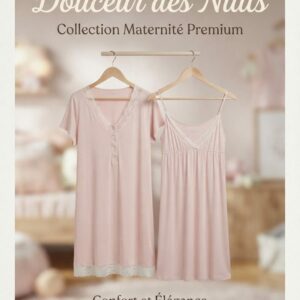 Chemise de nuit secret intime rose poudré