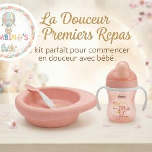 Set assiette Chicco avec bol et cuillère 12 mois