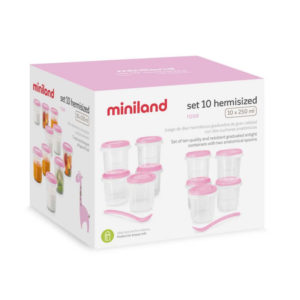 10 boites hermétiques rose